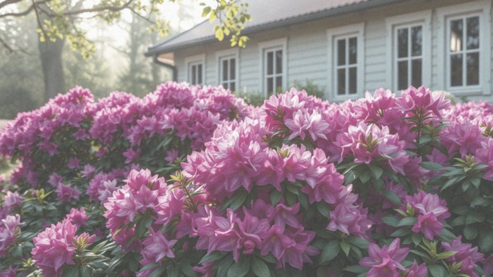 Co wpływa na obfitość kwitnienia rododendronów?