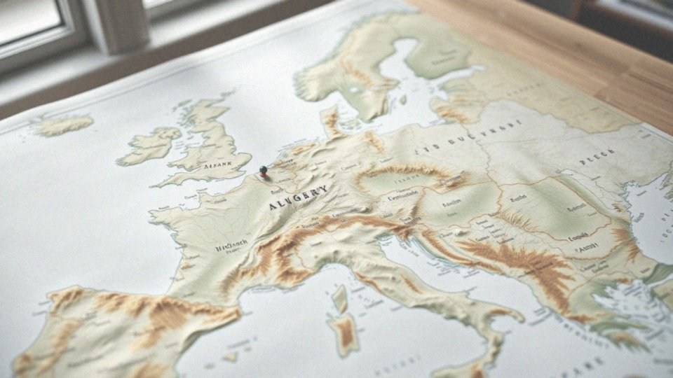W jaki sposób mapa Europy przedstawia Węgry?