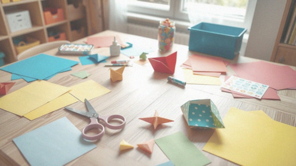 Jakie papiery i akcesoria do origami można wykorzystać do zabaw dla dzieci?