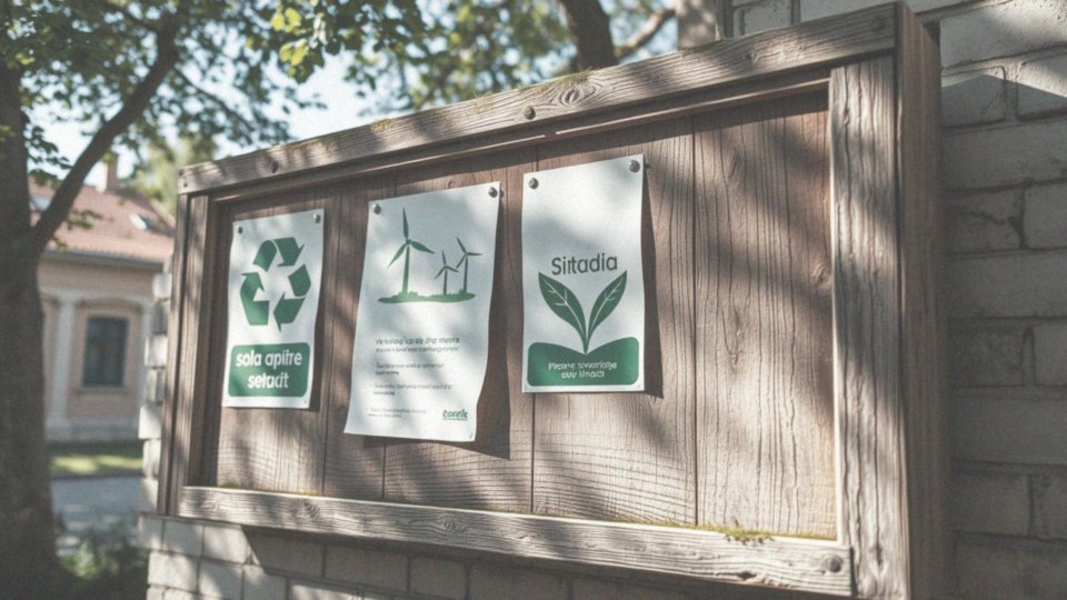 Co możemy znaleźć na plakatach dotyczących zrównoważonego rozwoju?
